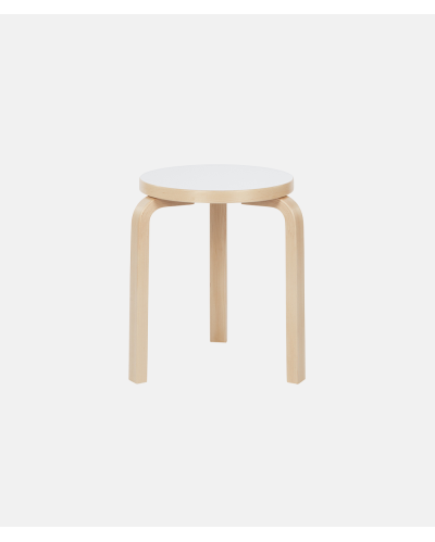 Artek - Alvar Aalto Stool 60 white laminat PÅ LAGER